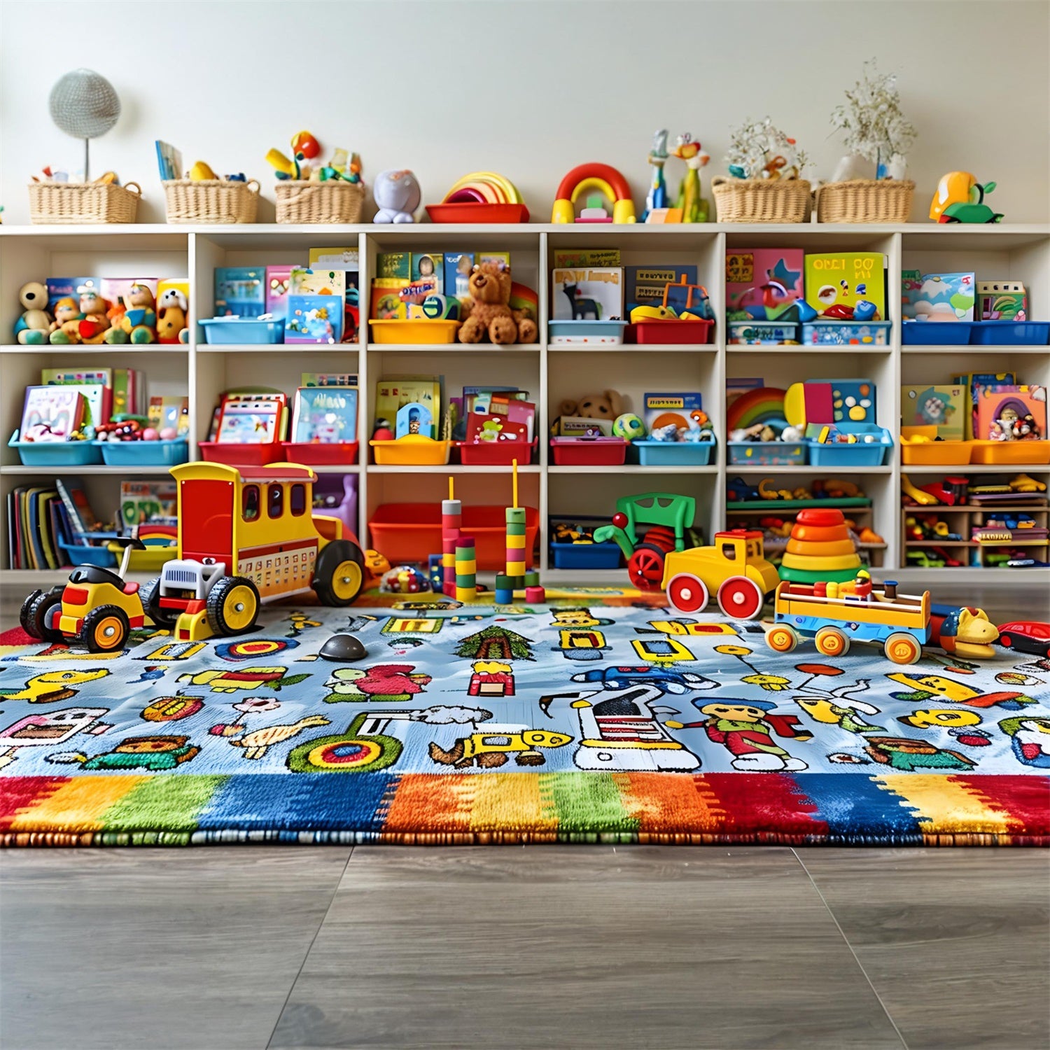 Toys Room Back to School Photography Backdrop UK RR7-203