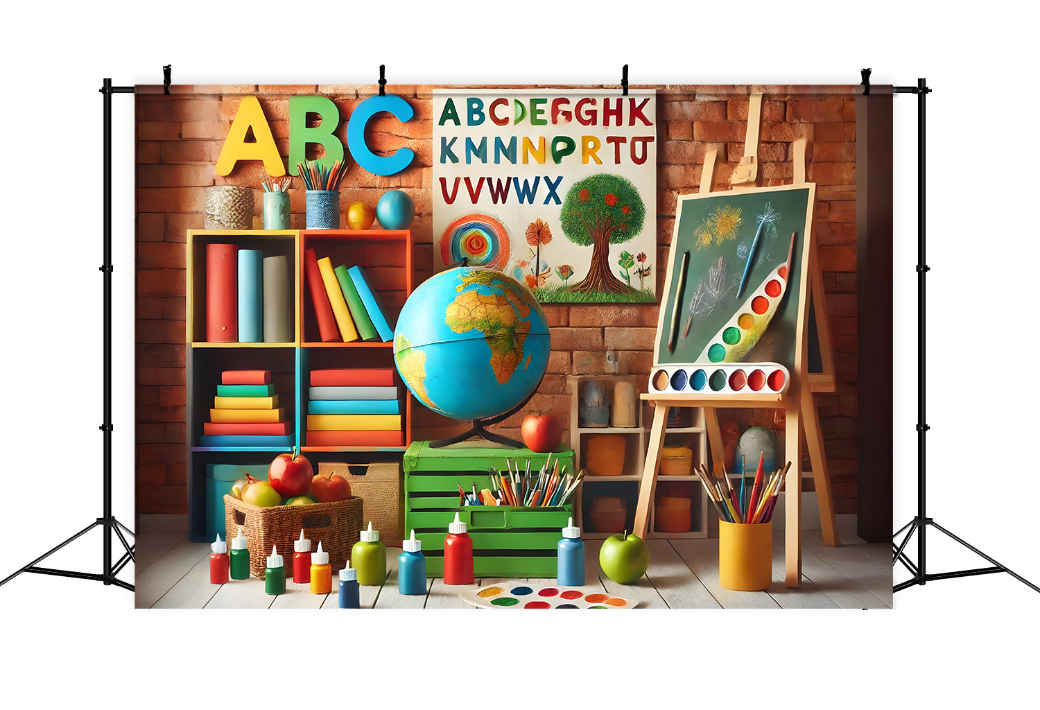 Painting Classroom Back to School Backdrop UK RR7-208