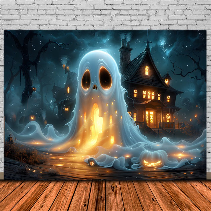 Halloween Haunted Ghost Mansion Backdrop UK RR7-368