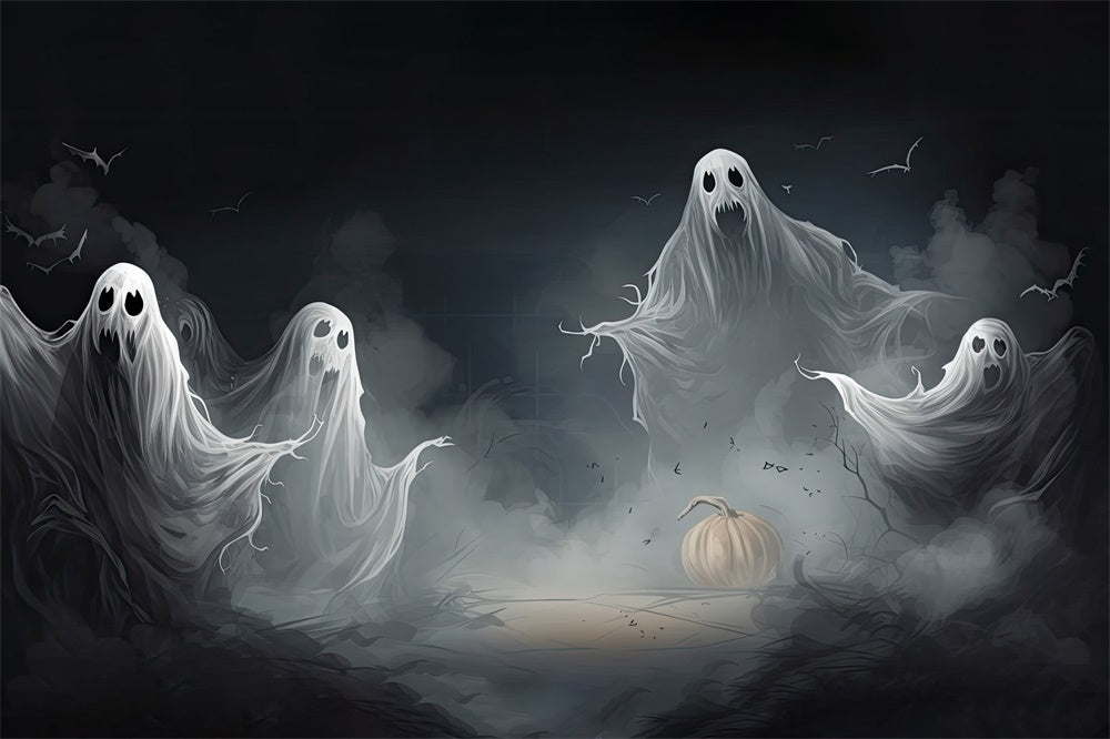 Halloween Floating Ghost Photography Backdrop UK RR7-413