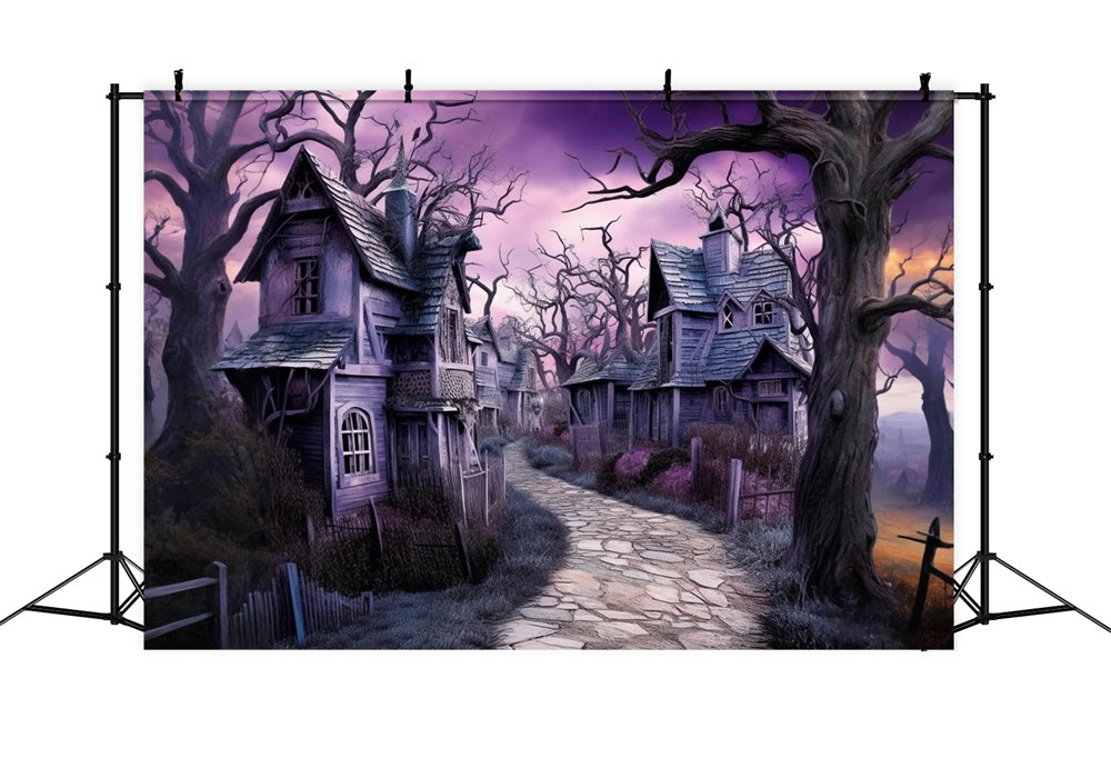 Halloween Abandoned Old Magic Town Backdrop UK RR7-441