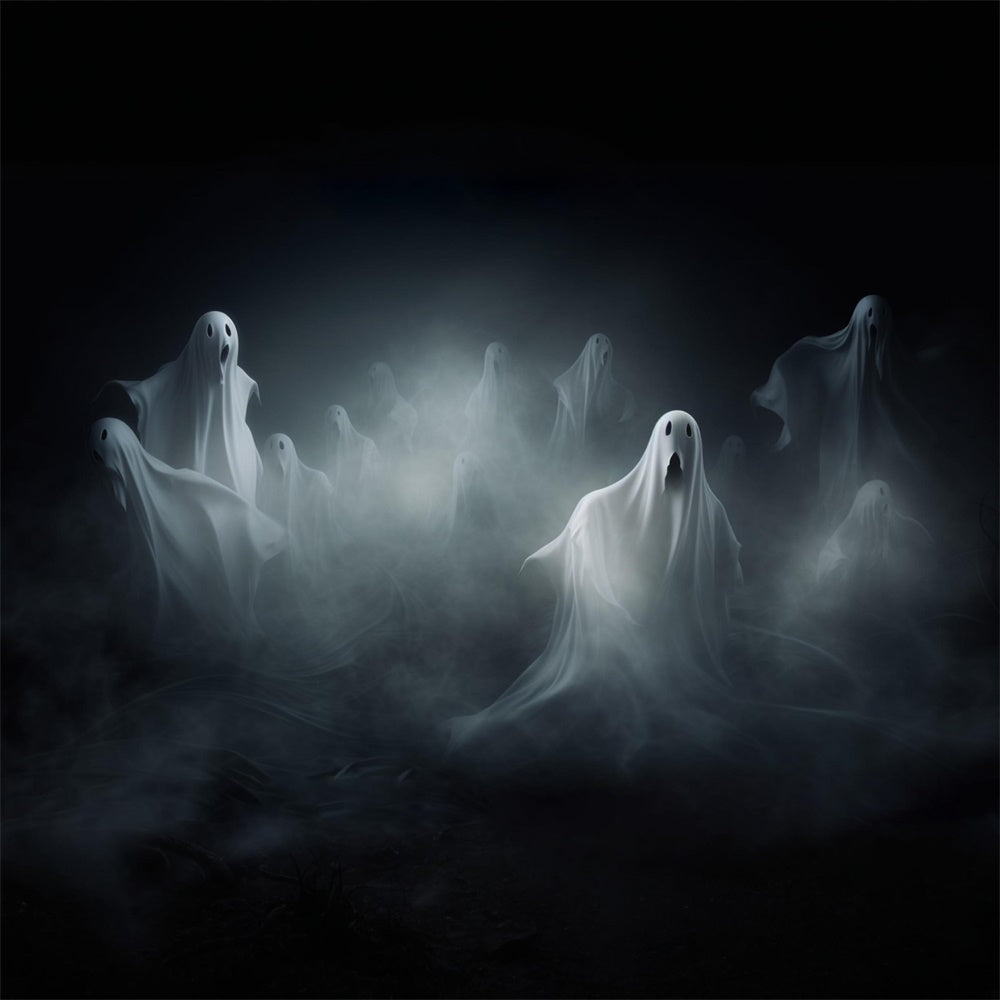 Halloween Horror Floating Ghost Photography Backdrop UK RR7-478