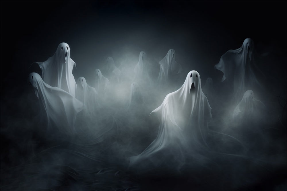 Halloween Horror Floating Ghost Photography Backdrop UK RR7-478