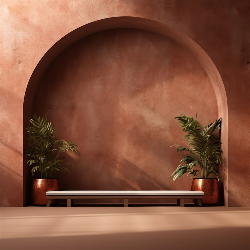 Terracotta Bliss Boho Photography Backdrop UK RR7-5