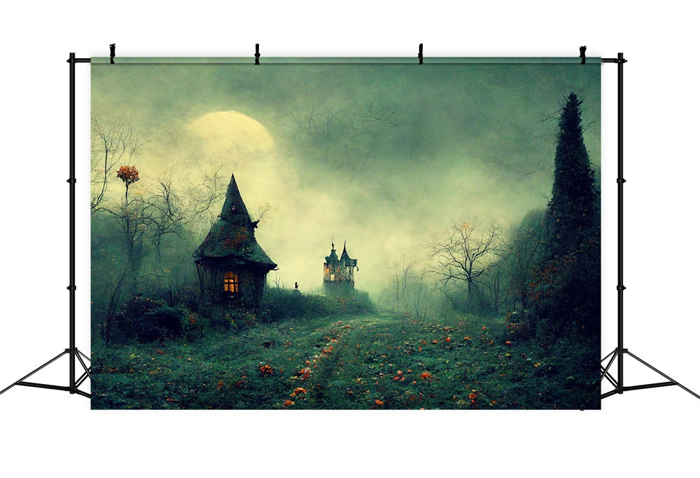 Halloween Spooky Forest Path Backdrop UK RR7-507