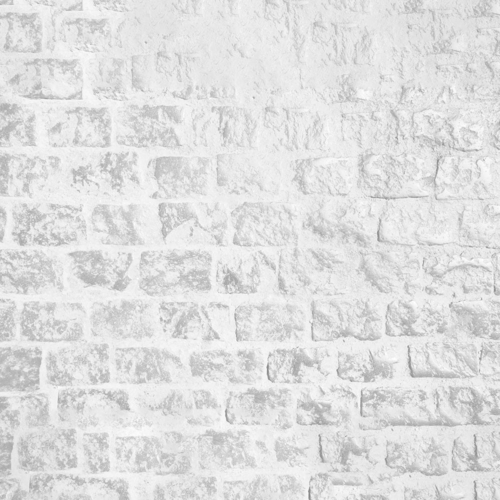 Whitewashed Rustic Brick Floor Backdrop UK RR7-553