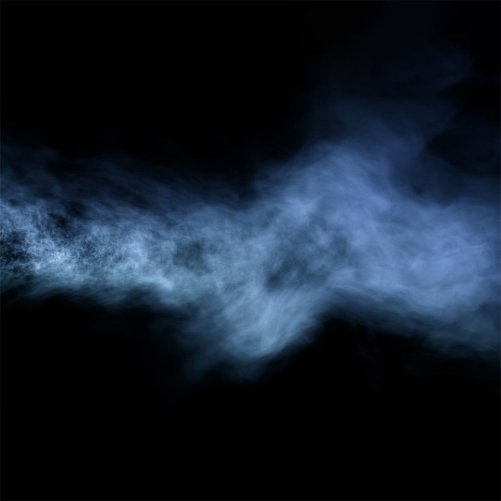 Mystical Blue Smoke Fabric Floor Backdrop UK RR7-561