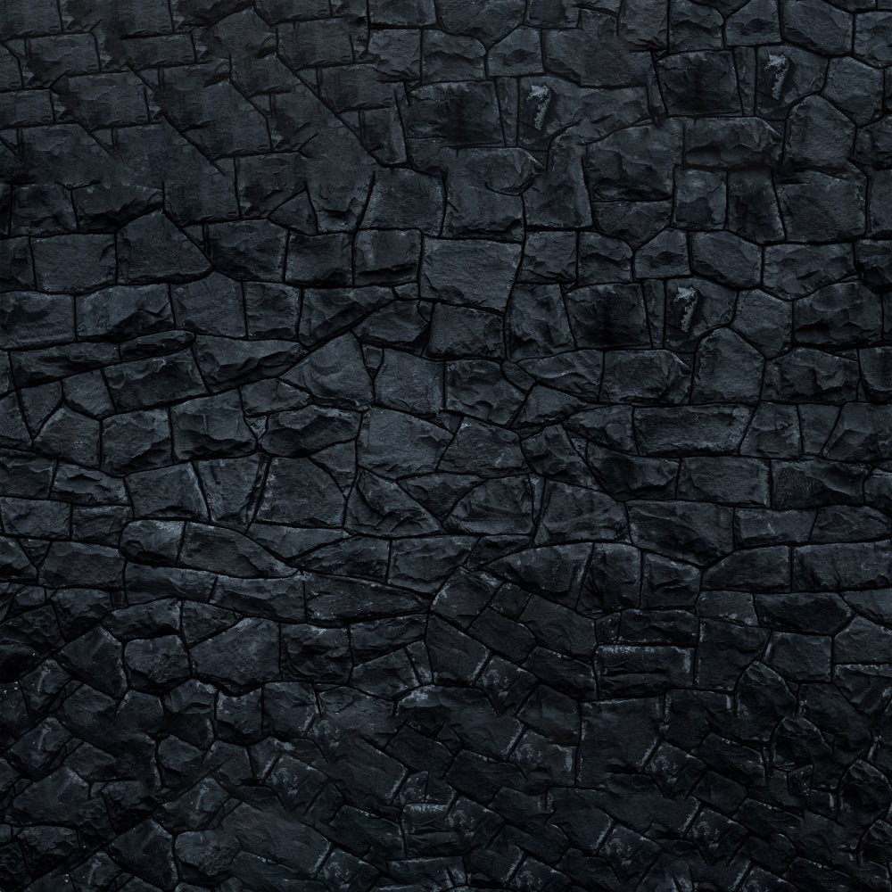 Dark Cobblestone Pattern Floor Backdrop UK RR7-562