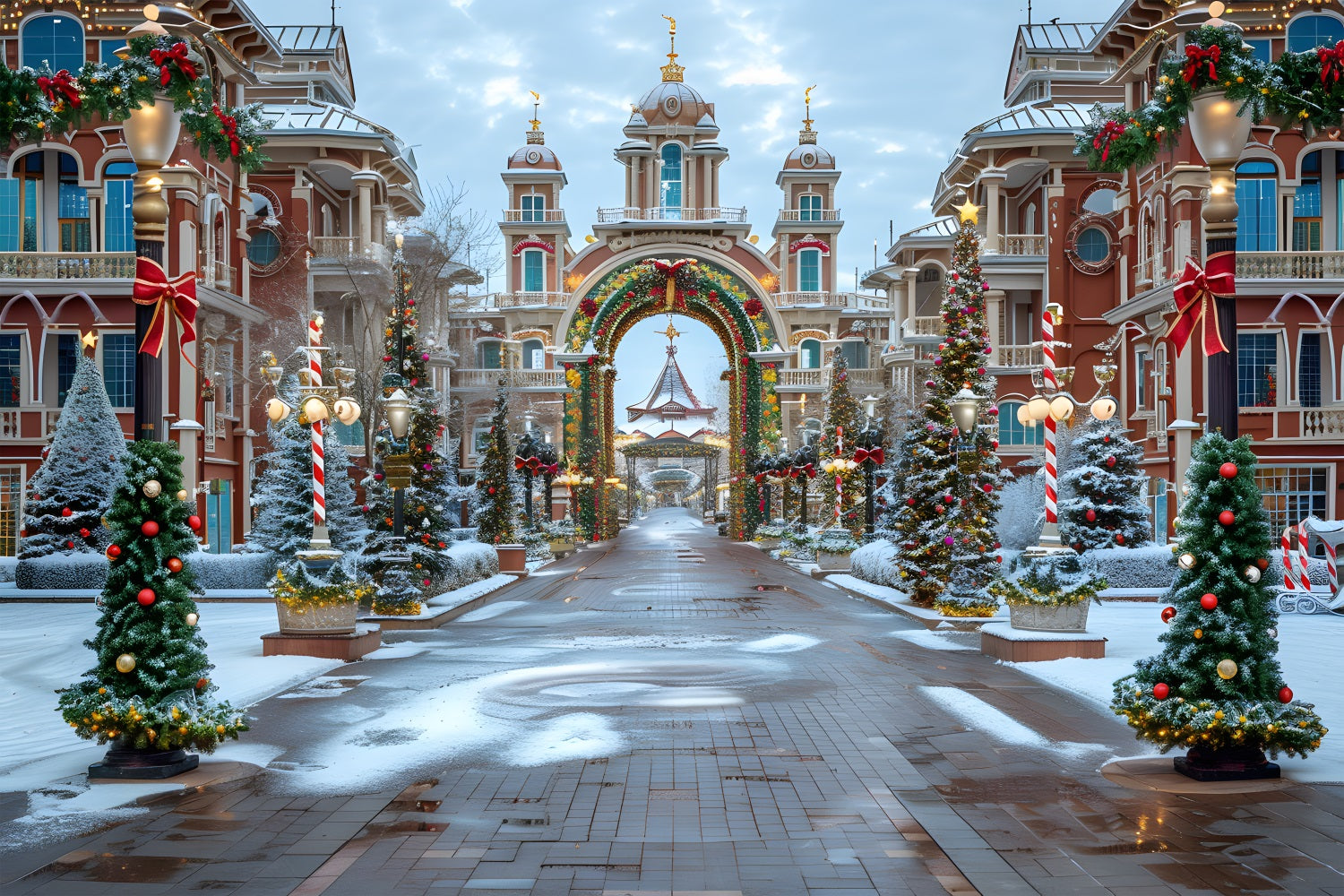 Christmas Grand Boulevard Wonderland Backdrop UK RR7-569