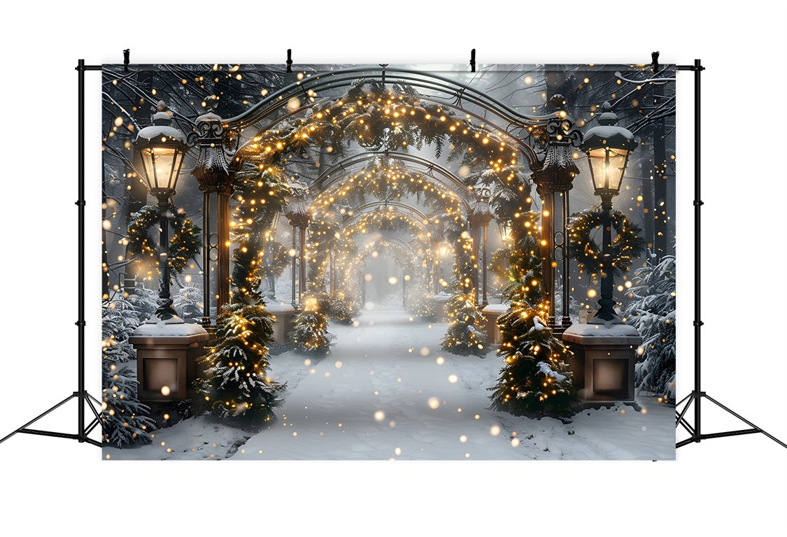 Christmas Magical Light Tunnel Backdrop UK RR7-588