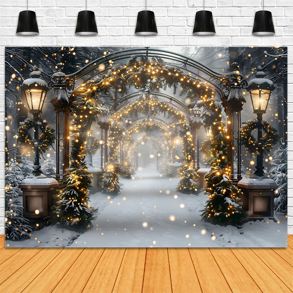 Christmas Magical Light Tunnel Backdrop UK RR7-588