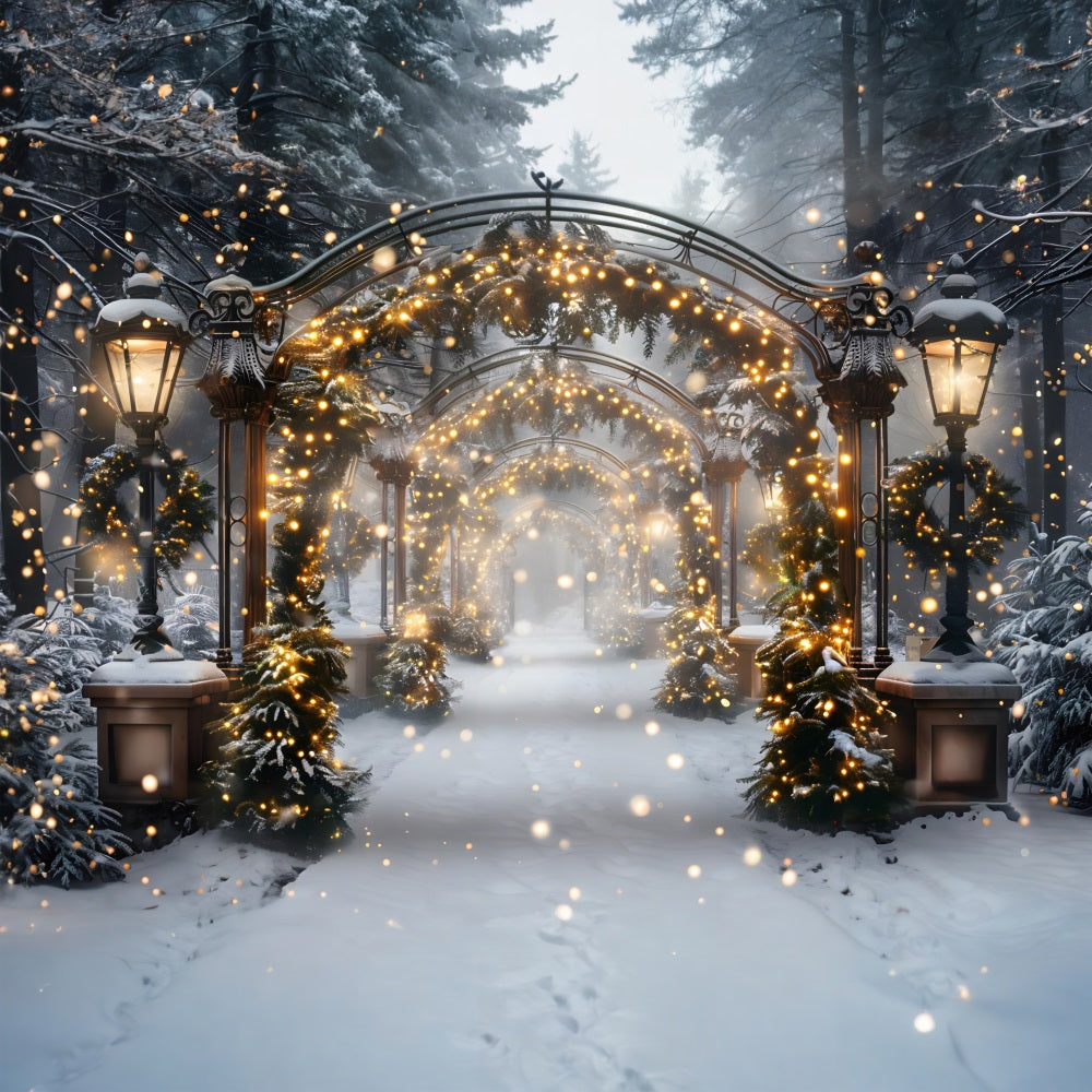 Christmas Magical Light Tunnel Backdrop UK RR7-588