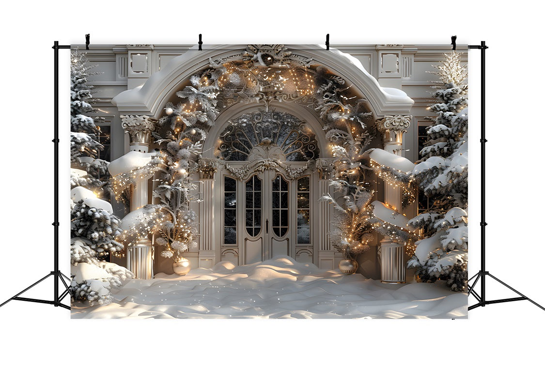 Christmas Grand Entrance Wonderland Backdrop UK RR7-590