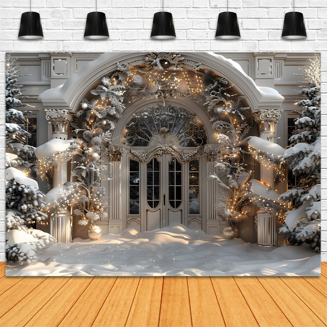 Christmas Grand Entrance Wonderland Backdrop UK RR7-590