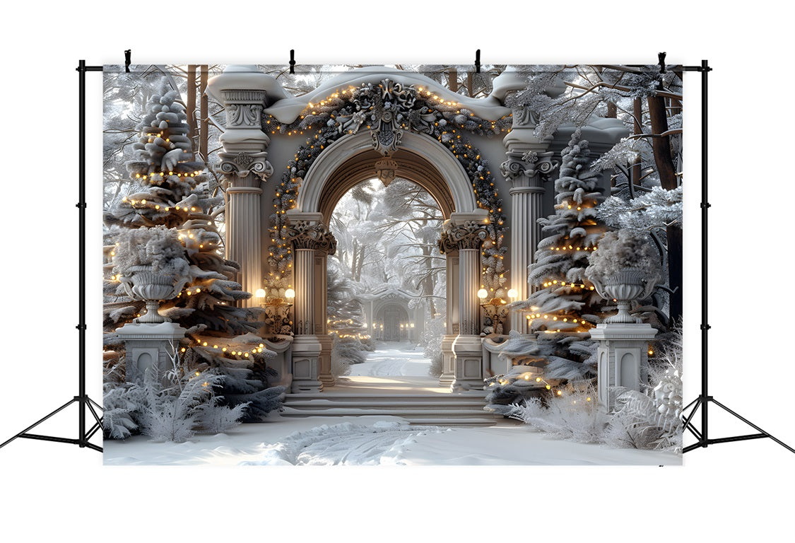 Christmas Enchanted Archway Wonderland Backdrop UK RR7-591