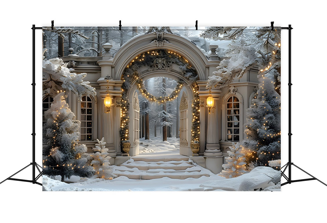 Christmas Winter Wonderland Archway Backdrop UK RR7-593