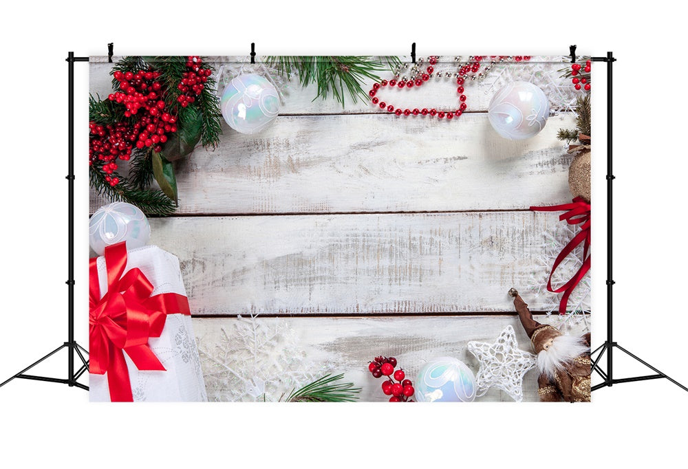 Christmas Decorations Wood Wall Backdrop UK RR7-721