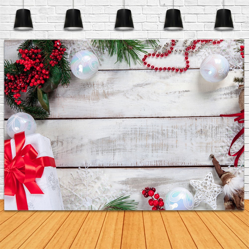 Christmas Decorations Wood Wall Backdrop UK RR7-721