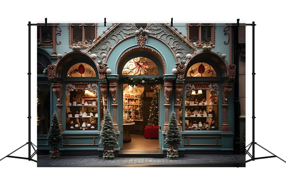 Christmas Tree Cake Shop Photography Backdrop UK RR7-879