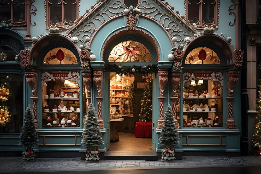 Christmas Tree Cake Shop Photography Backdrop UK RR7-879