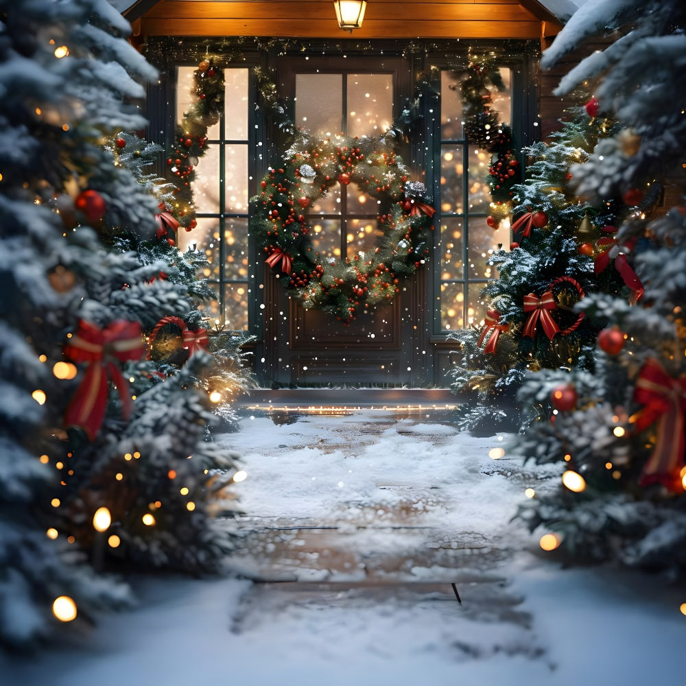 Christmas Enchanted Winter Pathway Backdrop UK RR8-180