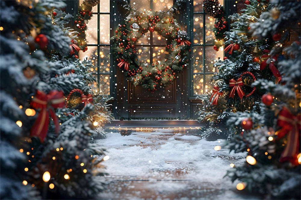 Christmas Enchanted Winter Pathway Backdrop UK RR8-180