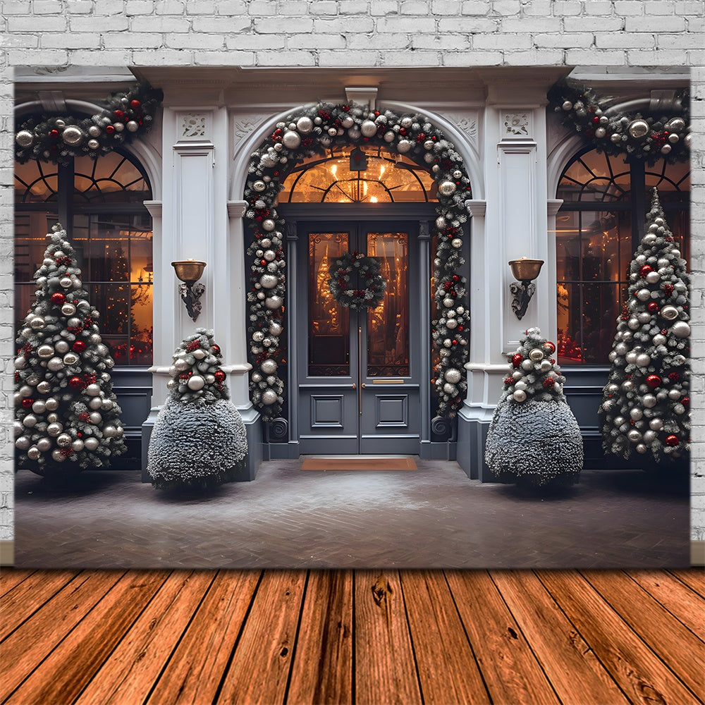 Christmas Charming Shop Window Backdrop UK RR8-200