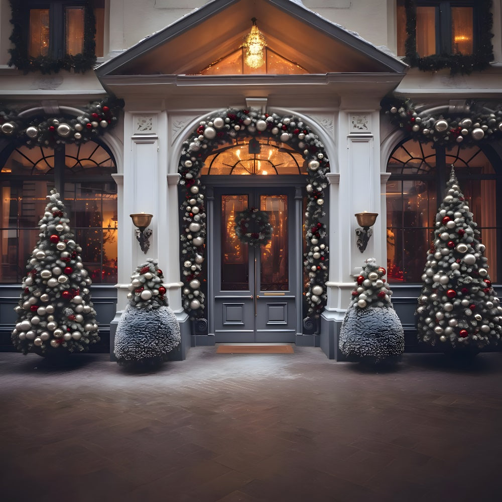 Christmas Charming Shop Window Backdrop UK RR8-200