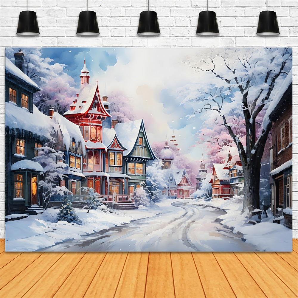 Christmas Gingerbread House Wonderland Backdrop UK RR8-209