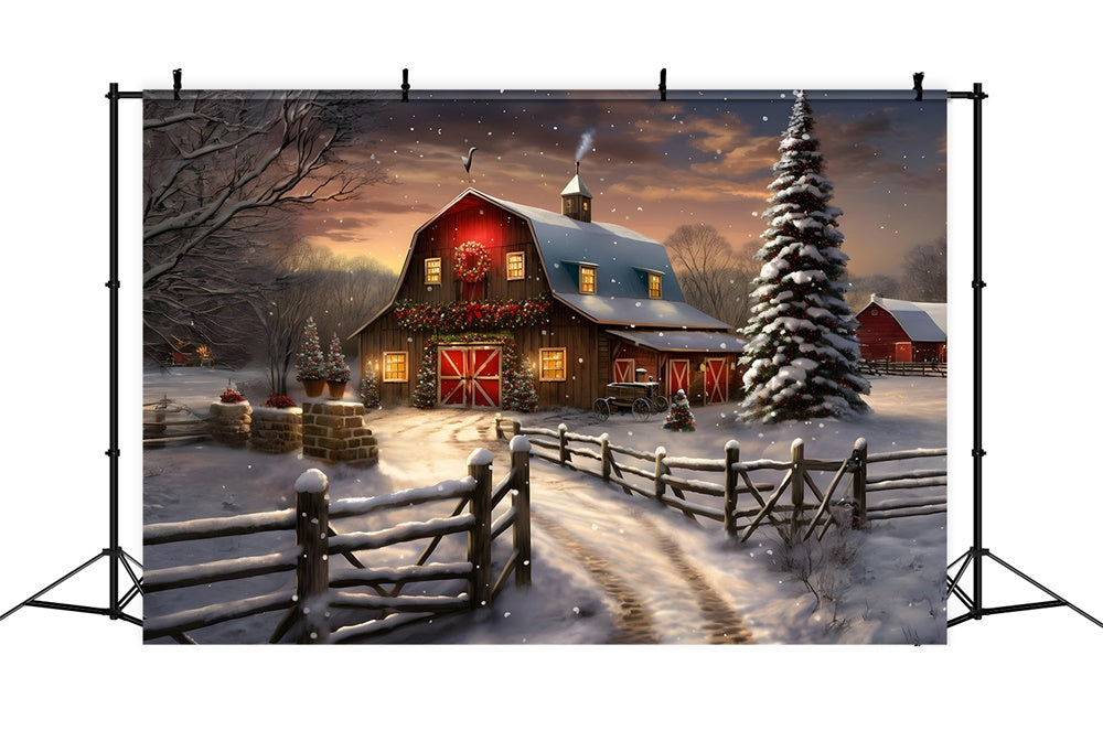 Christmas Gingerbread Village Scene Backdrop UK RR8-210