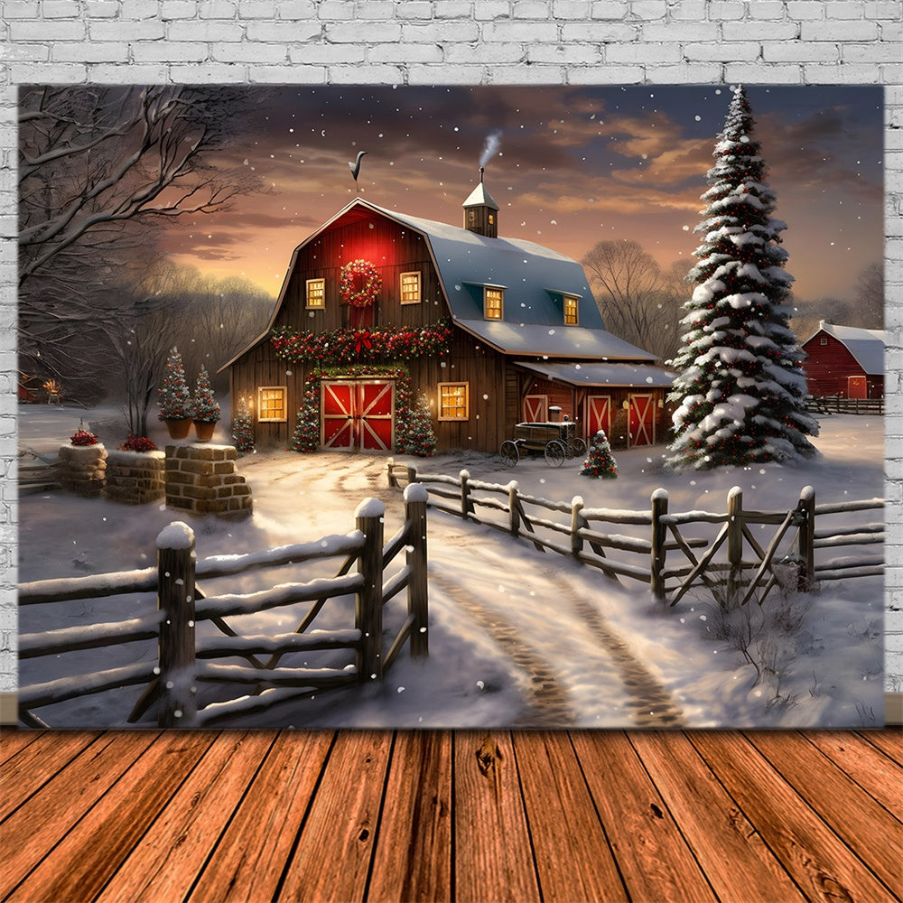 Christmas Gingerbread Village Scene Backdrop UK RR8-210