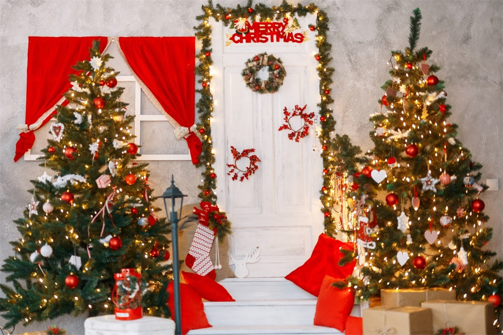 Merry Christmas Ambiance Decorative Backdrop UK RR8-221