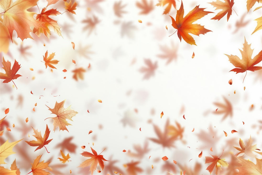 Autumn Leaves Falling Over Light Floor Backdrop UK RR8-279