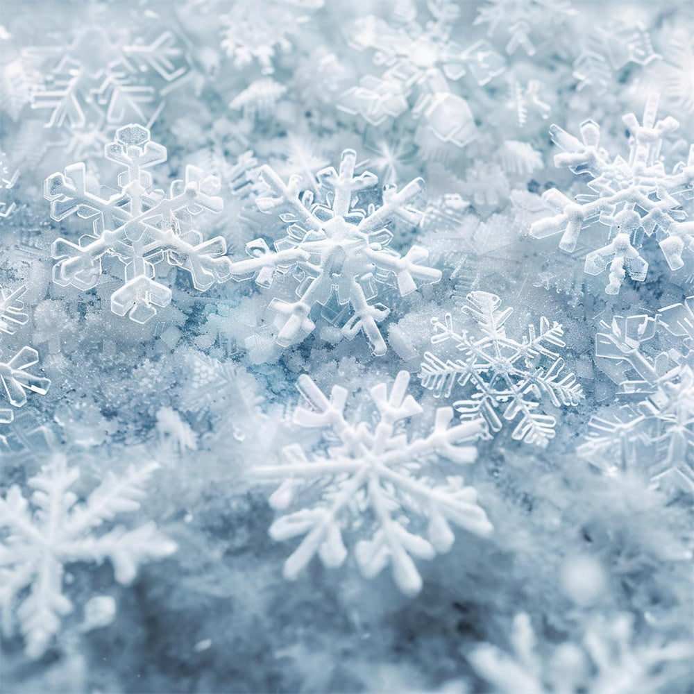 Winter Snowflakes Frosted Floor Backdrop UK RR8-292