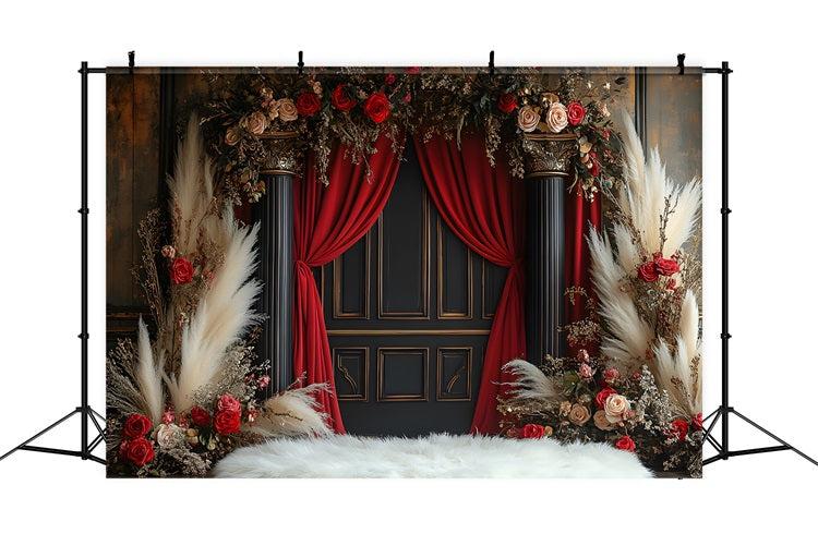 Opulent Floral Boho Archway Backdrop UK RR8-424