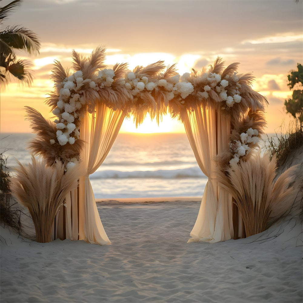 Beach Wedding Arch Bohemian Backdrop UK RR8-434