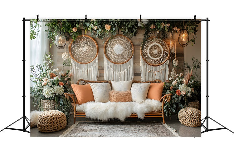 Dreamy Bohemian Dreamcatcher Backdrop UK RR8-477