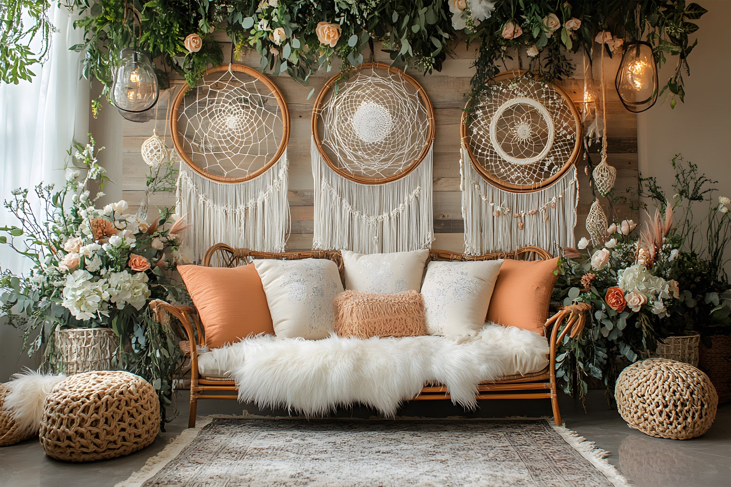 Dreamy Bohemian Dreamcatcher Backdrop UK RR8-477