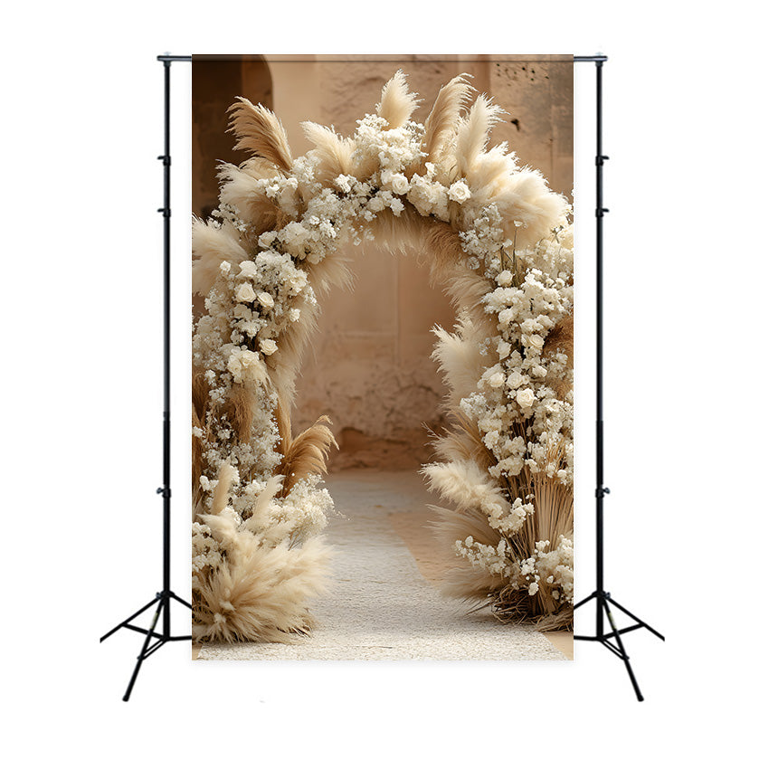 Dreamy Macramé Floral Wall Art Backdrop UK RR8-512