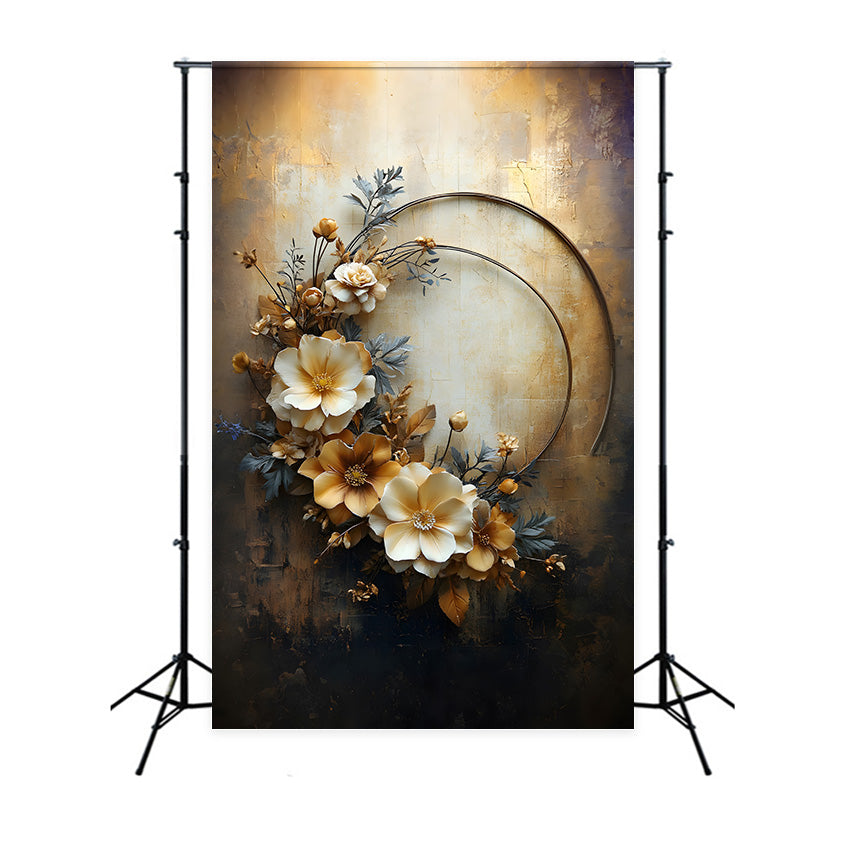 Vintage Velvet Fall Foliage Boho Backdrop UK RR8-517