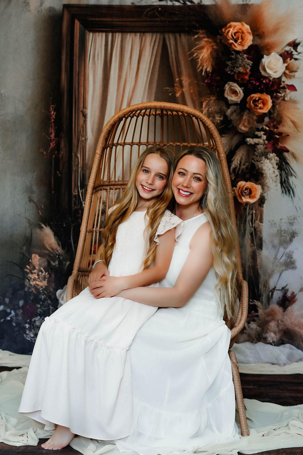 Lush Bohemian Flora Wooden Frame Backdrop UK RR8-520