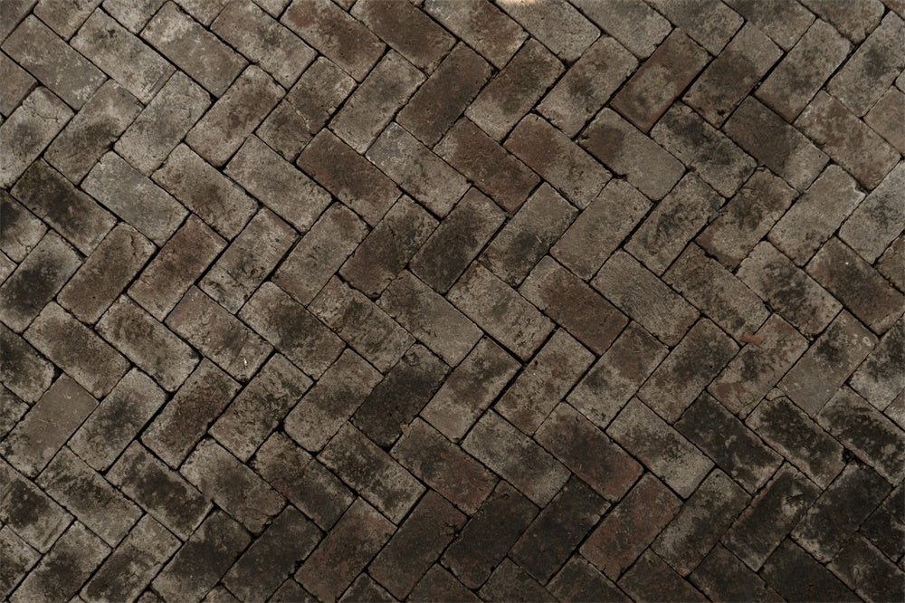 Rustic Herringbone Brick Floor Backdrop UK RR8-668