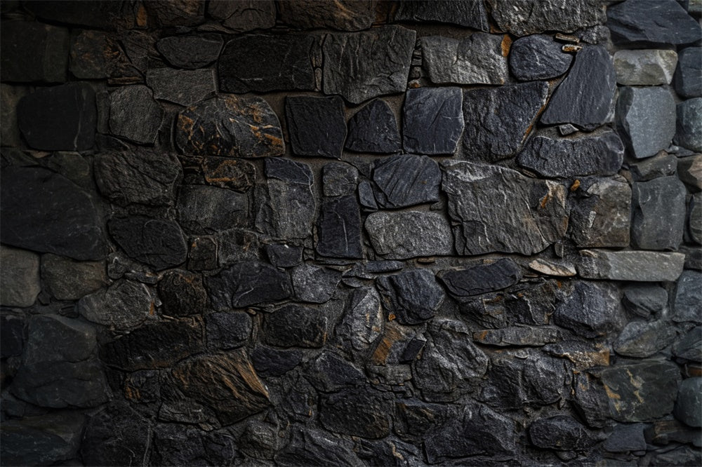 Dark Textured Stone Wall Floor Backdrop UK RR8-674