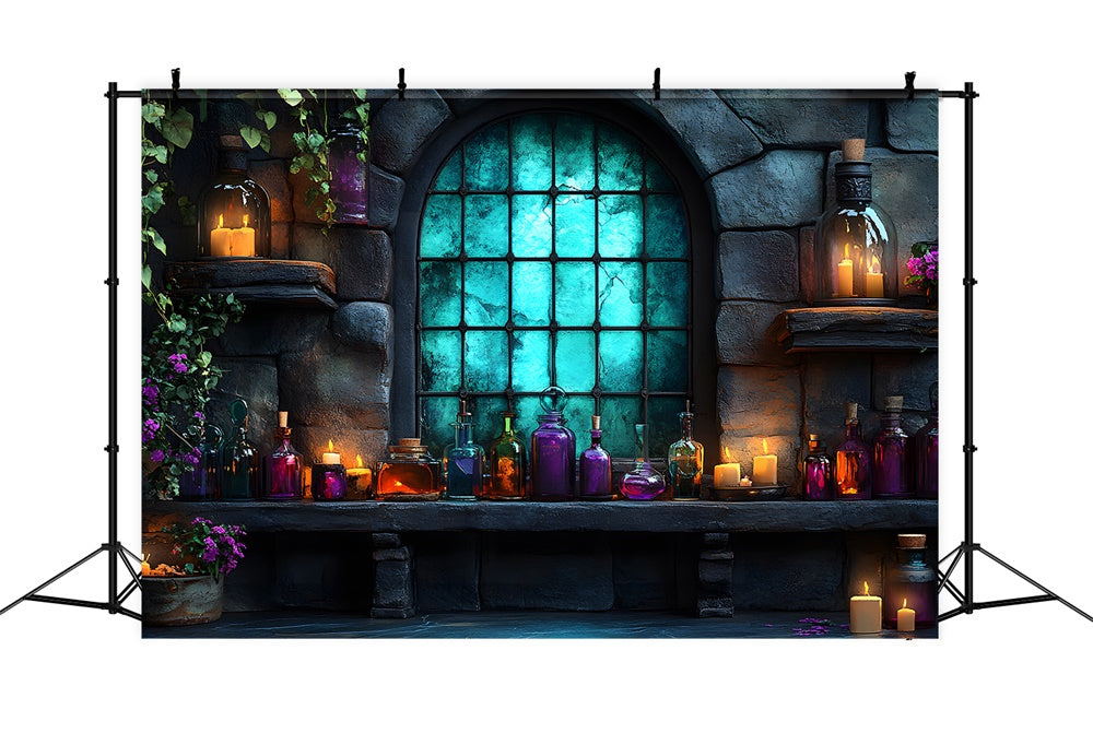 Halloween Spooky Laboratory Photography Backdrop UK RR9-106