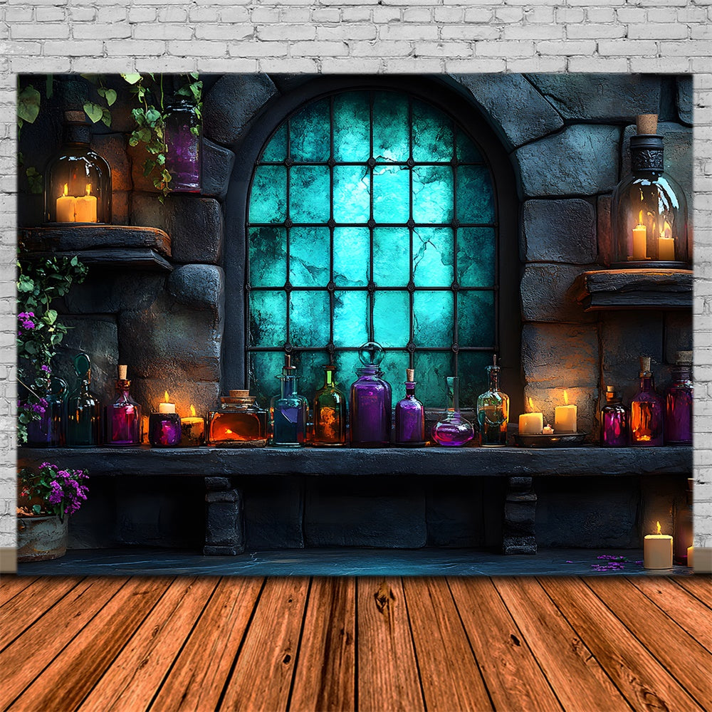 Halloween Spooky Laboratory Photography Backdrop UK RR9-106