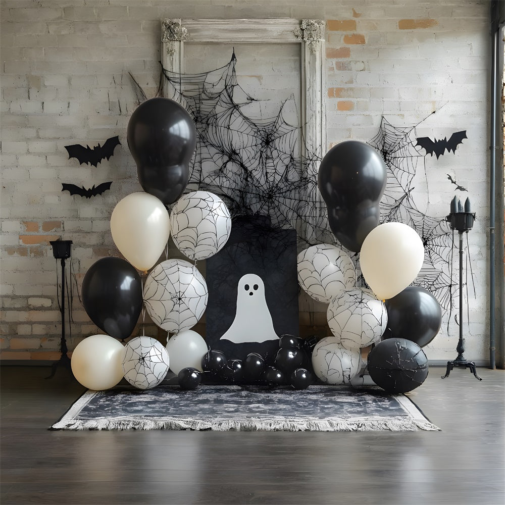 Halloween Decorated Wall Balloons Backdrop UK RR9-87