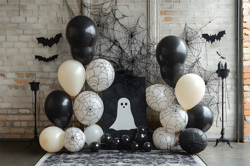 Halloween Decorated Wall Balloons Backdrop UK RR9-87