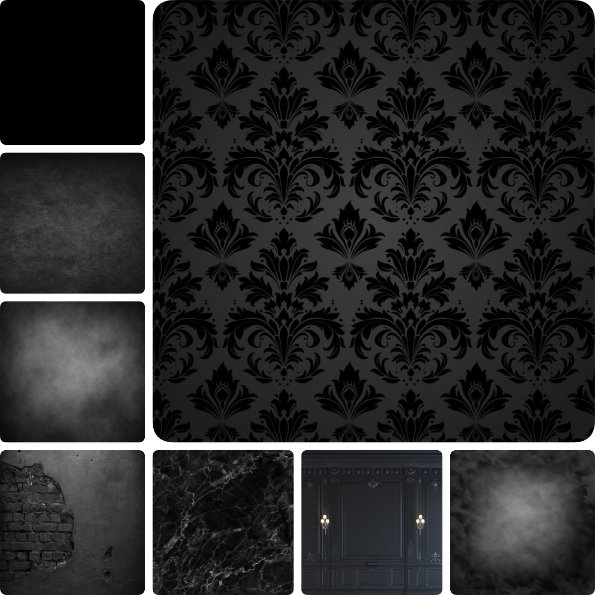 10x10 Backdrop Premium Fabric Black Backdrop UK SXS2