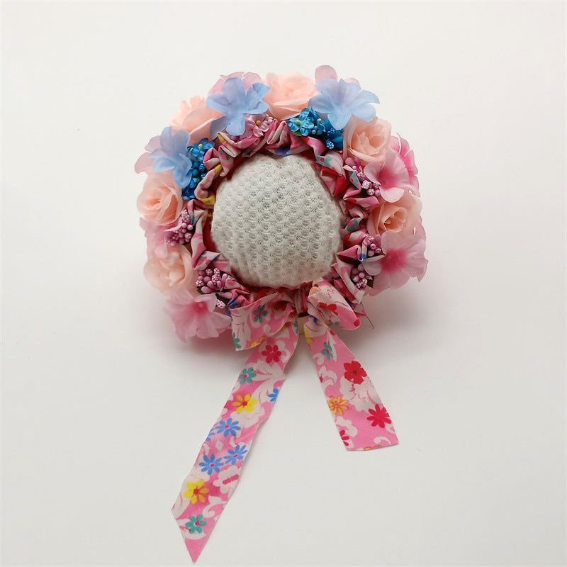 Newborn baby photography props colorful flower combination headpiece TS1