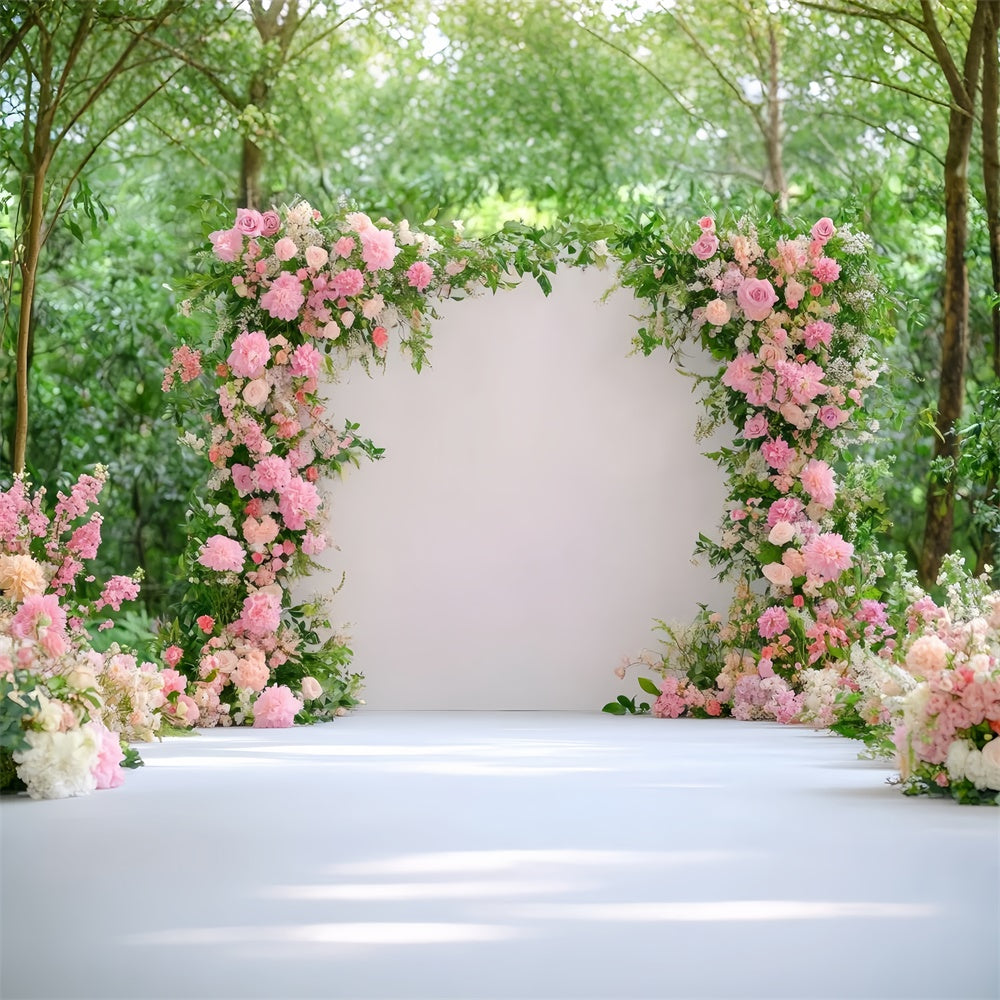 Spring Floral Backdrop Garden Flower Wedding Archway Backdrop UK TWW2-18